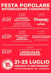 FESTA RIFONDAZIONE pisa 2023 programma completo - Copia