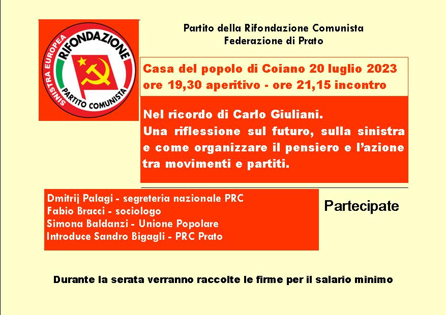 Prato 20 luglio