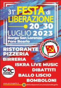 festa liberazione Borgo San Lorenzo 2023