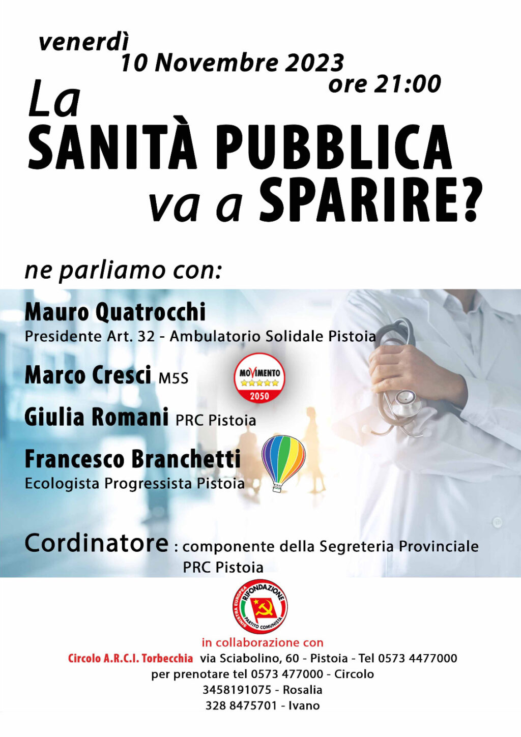 iniziativa pistoia sanità 101123