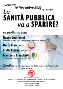 iniziativa pistoia sanità 101123