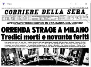 12 dicembre 2023 54° Anniversario della Strage di Piazza Fontana