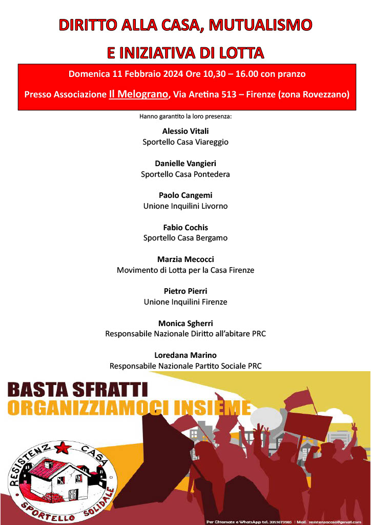 iniziativa diritto alla casa 110224 foto