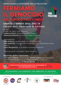 serata pro palestina arezzo 020324
