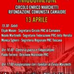 Sabato 13 aprile inaugurazione del circolo PRC di Camaiore